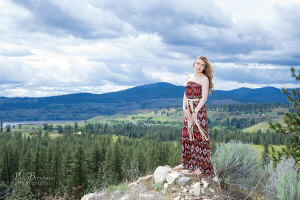 Breanna, dress, mountain, valley