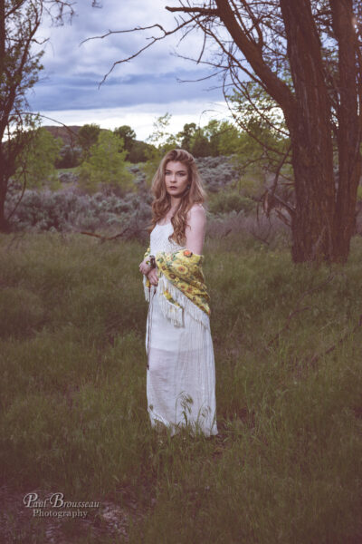 Breanna, dress, field